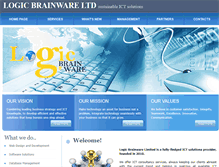 Tablet Screenshot of logicbrainware.com